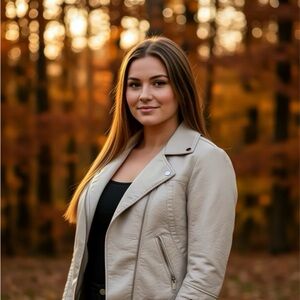 Guess Women's Beige Leather Jacket Large